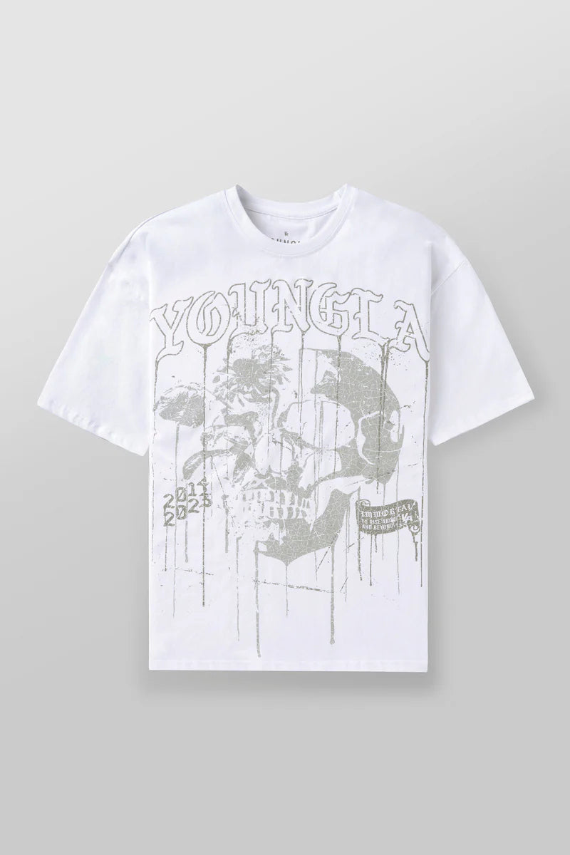 4116 - Floral Skull Tees