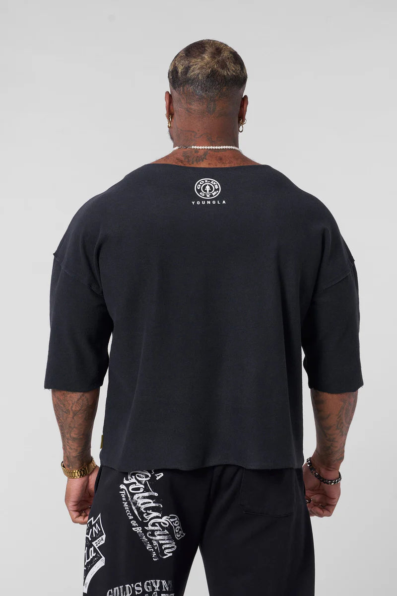 5021 - Gold's Gym Wide Neck Terry Tee