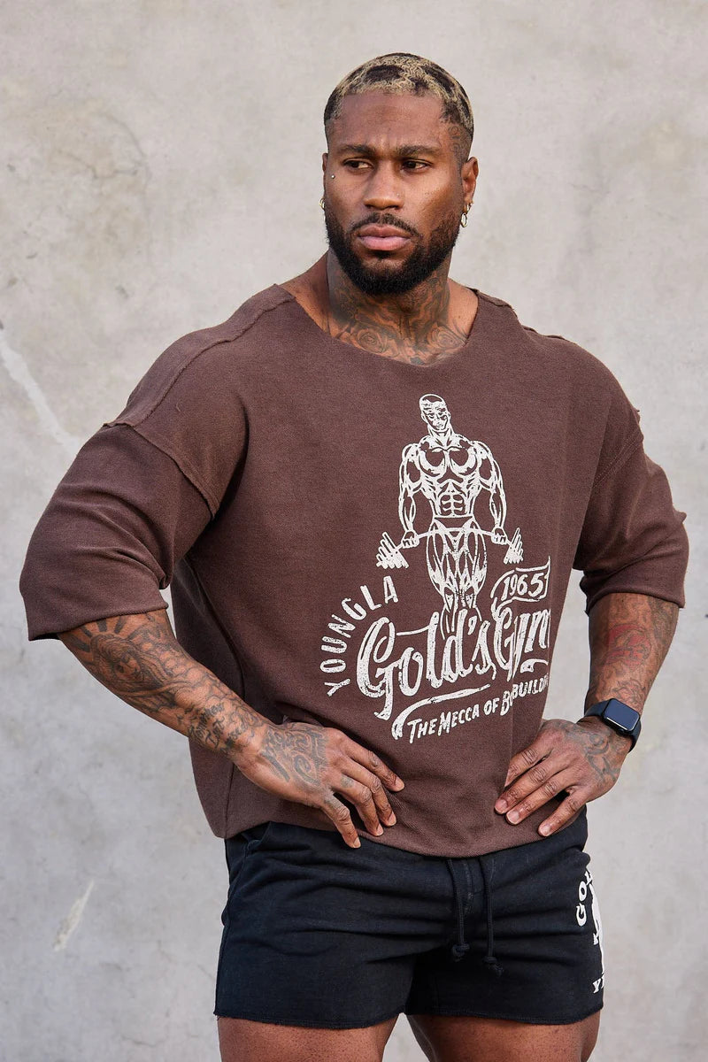 5021 - Gold's Gym Wide Neck Terry Tee